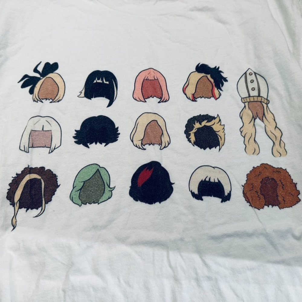Pop Culture Collection: Schitt’s Creek - Moira's Wigs - White Tee (L)